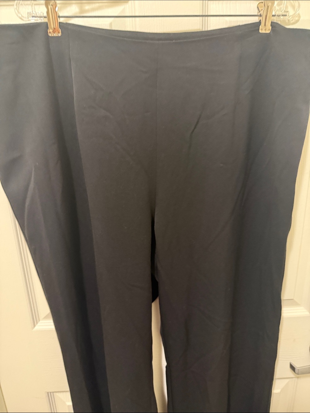 NIC+ZOE 18W Black Onyx Stretch Wide-Leg Pants. - Picture 3 of 8